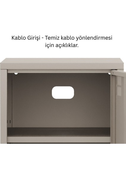 Pera Komodin Kapaklı 41,5 x 40 x 64,50 cm - 9 Renk Seçeneği Bulunmaktadır