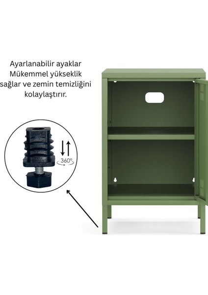 Pera Komodin Kapaklı 41,5 x 40 x 64,50 cm indirimleri