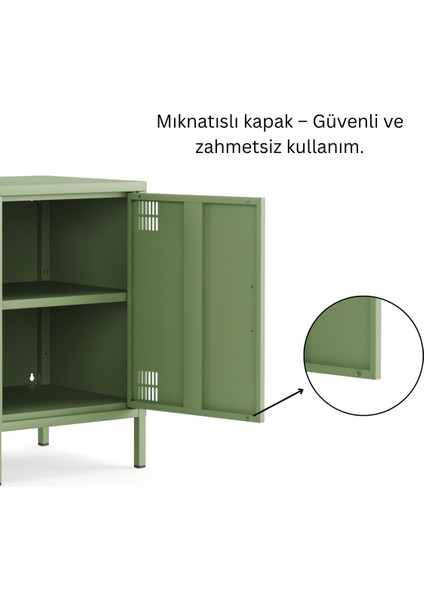 Pera Komodin Kapaklı 41,5 x 40 x 64,50 cm