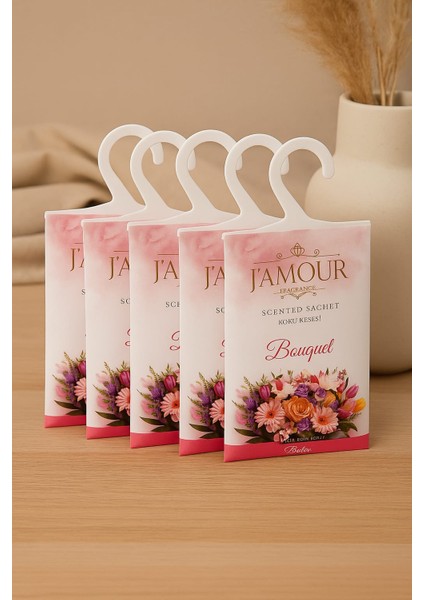 Buket Askılı Dolap ve Çekmece Kokusu 5'li Paket. Daha Fazla Çiçek Kokusu