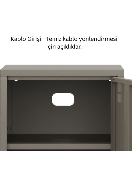Pera Komodin Kapaklı 41,5 x 40 x 64,50 cm - 9 Renk Seçeneği Bulunmaktadır