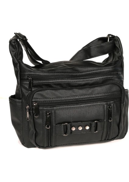 Yumuşak Deri Siyah Çapraz Çanta, Şık ve Rahat Kullanım Için Tasarlandı modelleri