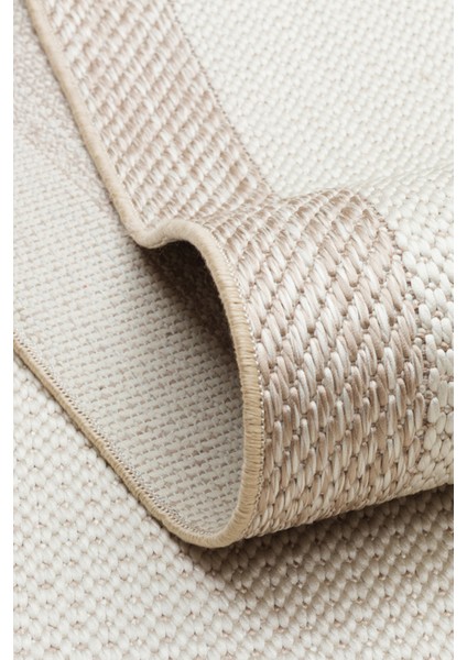 Eko Halı Mono Mno 04 Beige Hav Toz Vermez Sisal Halı Kolay Temizlenen Hasır Dokulu Modern Halı