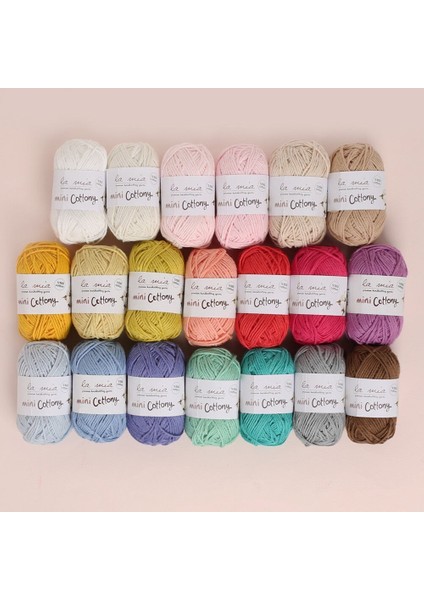 Mini Cottony 20LI Paket 25G Renkli El Örgü Ipi - 33845