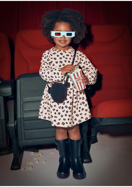 Kız Çocuk Baskılı Elbise