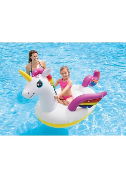 Intex Unicorn Tek Boynuzlu Tutmaçlı Ada Binici 287X193X165 cm I indirimleri