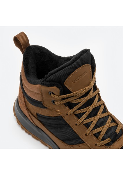 Quechua Erkek Outdoor Kar Botu - Su Geçirmez - Deri/hibrid - Kahverengi - NH500 Mid indirimleri