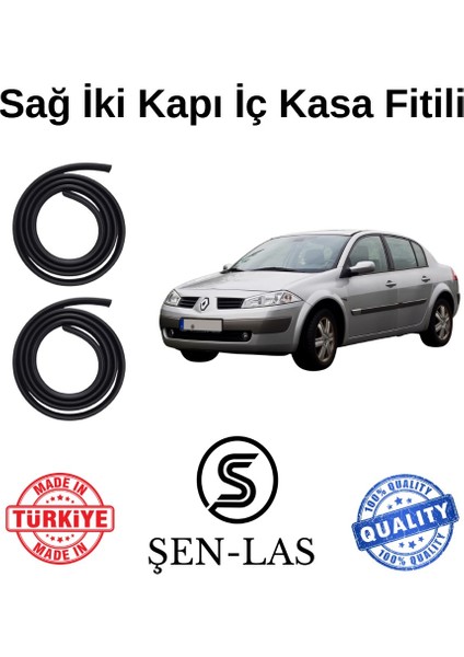 Renault Megane 2 Sedan Şen-Las Sağ Ön ve Arka Fitili ŞL2409