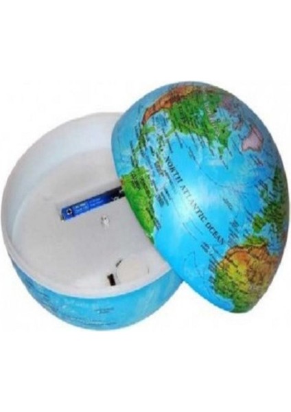 Renkli Dönen Işıklı Dünya Küresi, Dekoratif ve Şık Tasarım