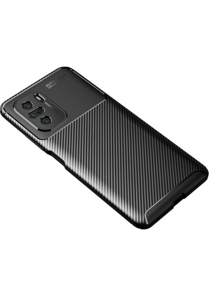 Xiaomi Poco F3 Kılıf Auto Focus Karbon Kapak - Siyah fiyatları