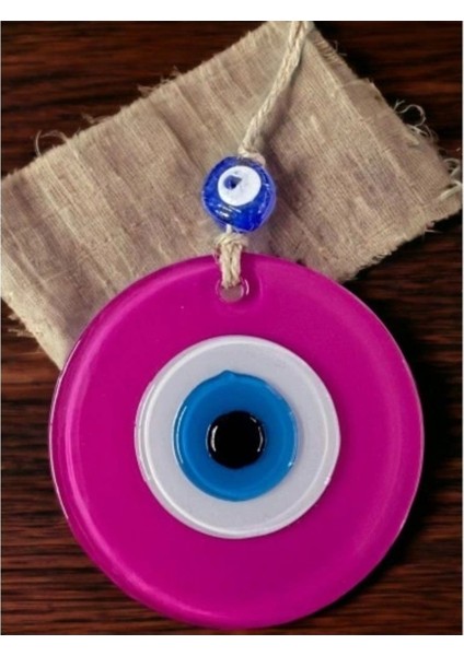 Renkli Nazar Boncuklu Duvar Süsü, 10 cm Cam Dekor, Şık ve Enerjik Havalı. fiyatları