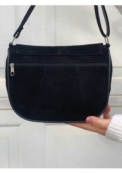 Şık Hakiki Deri Küçük Boy Çapraz Askılı Omuz Çantası Siyah fırsatları