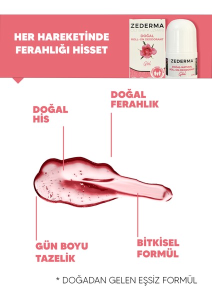 Doğal Roll-On Deodorant Gül fiyatları