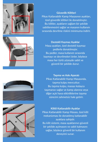 Katlanabilir Bardak Bölmeli Masa Piknik Masası Plastik Masa Taşınabilir Masa-1. Sınıf Kalite