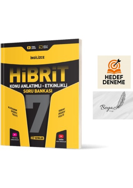 Hız 7.sınıf Hibrit Ingilizce Konu Anlatımlı Soru Bankası Hedef Deneme