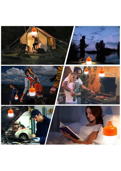 Ledx LN-OR20G 20 Watt Type-C Şarjlı Taşınabilir Asma Kancalı Kamp Çadır Lambası 6500K 1200MAH 3 Modlu Abs Malzeme fırsatları