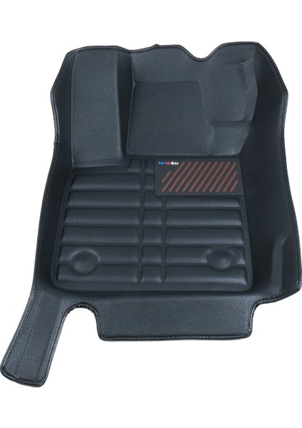 5d Dikişsiz (Press) Deri Havuzlu Paspas Siyah Ford Focus 4 2019-2024 ile Uyumlu