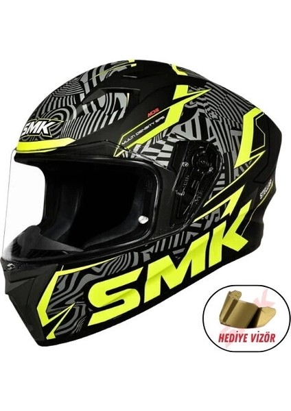 Kask Smk STELLAR-S01 Fury Kapalı Kask MA264