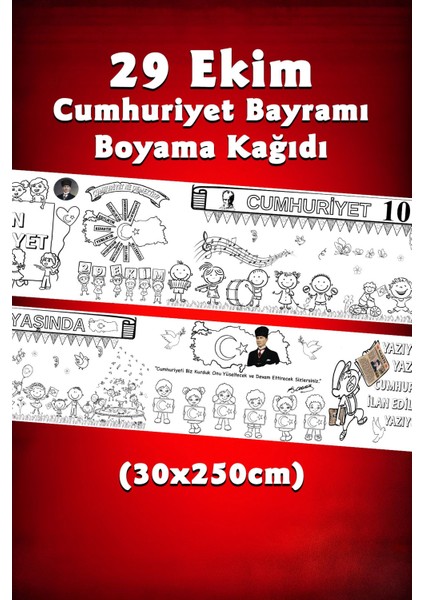 2,5 Metre Uzunlukta Büyük Boyama Kağıdı, Çocuklar Için Eğlenceli ve Eğitici Kullanım