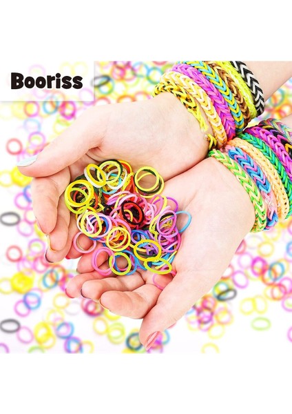 10 Paket Renkli Loom Band Bileklik Yapma Seti, Eğlenceli ve Yaratıcı Aktivite modelleri