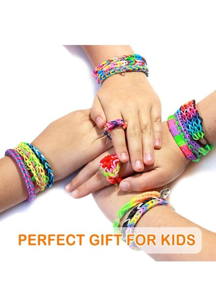 10 Paket Renkli Loom Band Bileklik Yapma Seti, Eğlenceli ve Yaratıcı Aktivite indirimleri