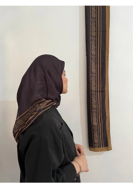 Soft Pamuk Etnik Düz Eşarp Acıkahve Hardal Renk fiyatları
