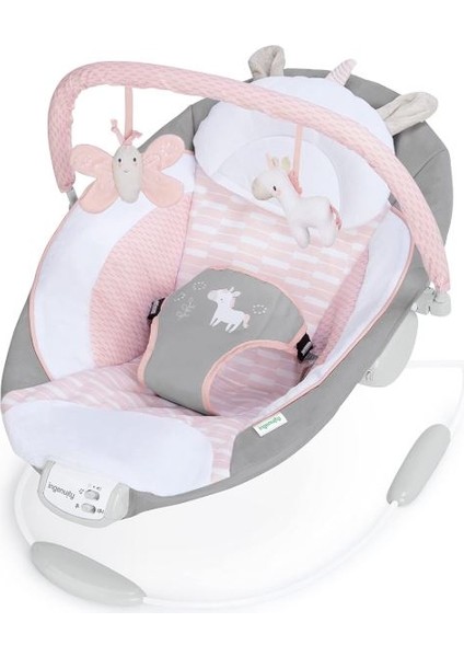 Titreşimli, Oyuncak Barlı ve Sesli, 0-6 Ay Ana Kucağı Pink