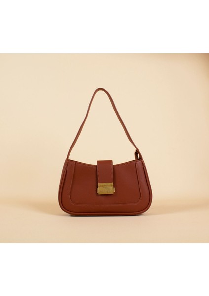 Kadın Kısa Askılı Omuz Çantası, Şık ve Kullanışlı Kahverengi Tasarım
