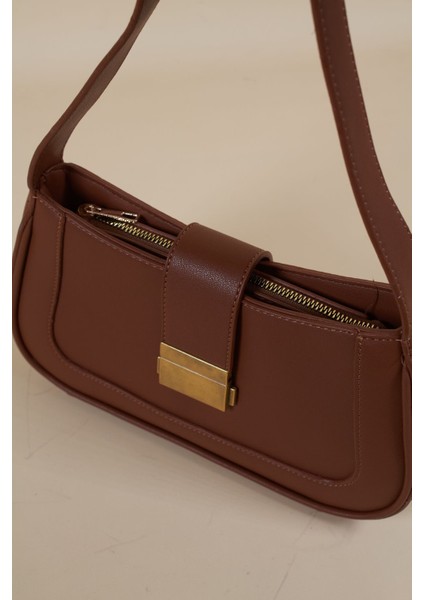 Kadın Kısa Askılı Omuz Çantası, Şık ve Kullanışlı Kahverengi Tasarım modelleri