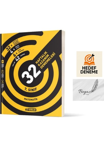 Hız 7.sınıf 32 Haftalık Matematik Denemeleri Hedef Deneme
