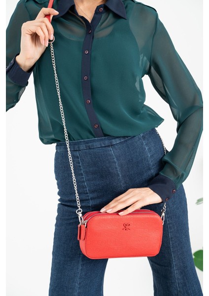 Kadın Omuz ve Çapraz Çanta, Kırmızı, 12X22, Şık ve Hafif Tasarım fiyatları