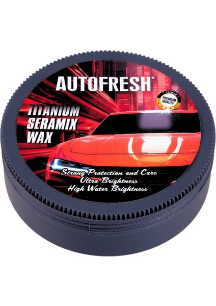 Autofresh Titanyum Seramik Wax Araç Parlatıcı Canuaba Wax 175 Gram Bez ve Sünger Hediyeli