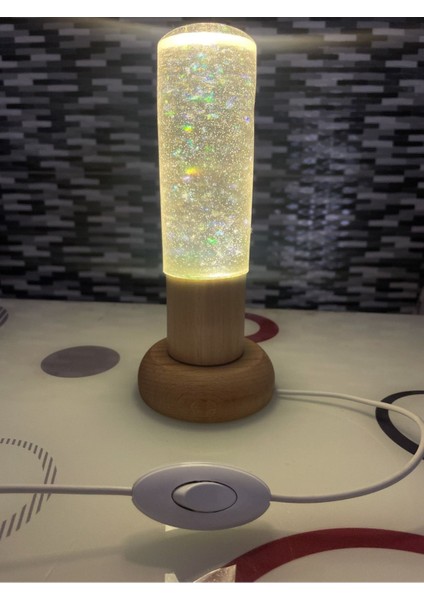 Şık Sarı Gece Lambası, Sıcak ve Rahat Işıklandırma Için Ideal Seçenek fırsatları