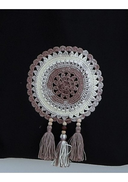 Krem Ebruli Mandala Örgülü Bez Omuz Çantası, Şık ve Kullanışlı Tasarım. fiyatları