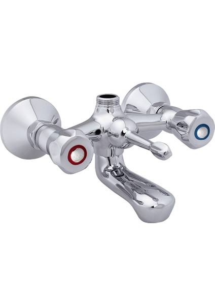 Klasik Banyo Bataryası Duş Çeşmesi Musluğu Full Pirinç Aç Kapa