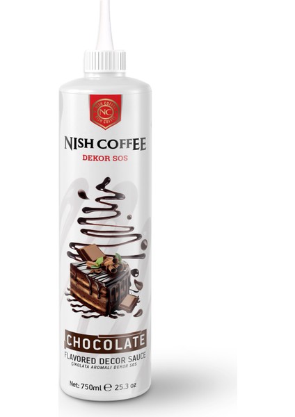 Nish Çikolata Aromalı Dekor Sos 750 gr