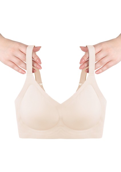 Balensiz Lazer Dikişsiz Görünmez Çıkarılabilir Pedli Toparlayıcı Sütyen