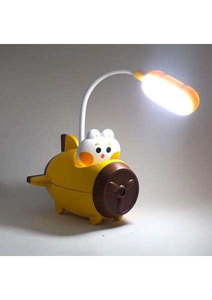 Renkli ve Şarjlı Uçak Tasarımlı Çocuk Masa Lambası, Eğlenceli ve Işıklı Seçenek fiyatları