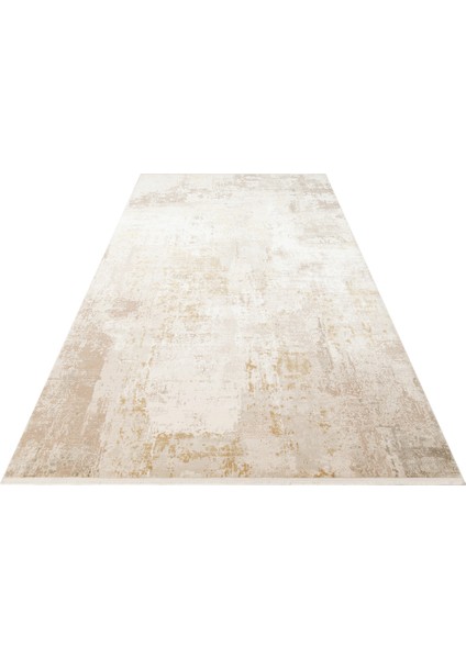 Fresco FS34 Cream Gold Xw Yumuşak Dokulu Özel Işıltılı Yüksek Kaliteli Sık Dokuma Modern Halı