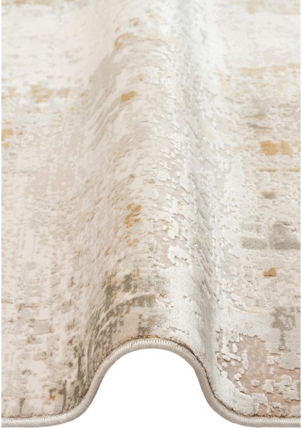 Fresco FS34 Cream Gold Xw Yumuşak Dokulu Özel Işıltılı Yüksek Kaliteli Sık Dokuma Modern Halı