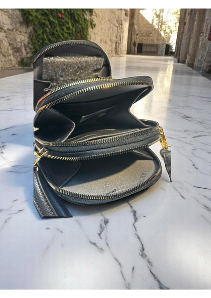 Şık Siyah El ve Kol Çantası, Kartlık ve Bileklik Hediyeli indirimleri