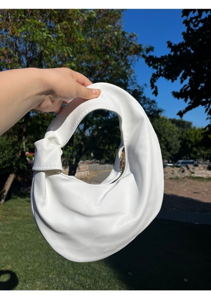 Şık Beyaz Omuz Çantası, Günlük Kullanım Için Modern Tasarım modelleri