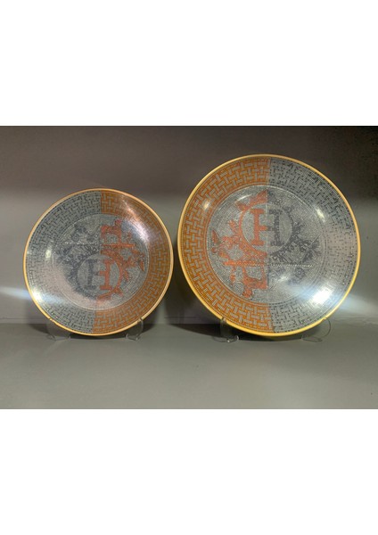 12 Parça 6 Kişilik Porselen Pasta ve Servis Tabağı Seti Honey Serisi