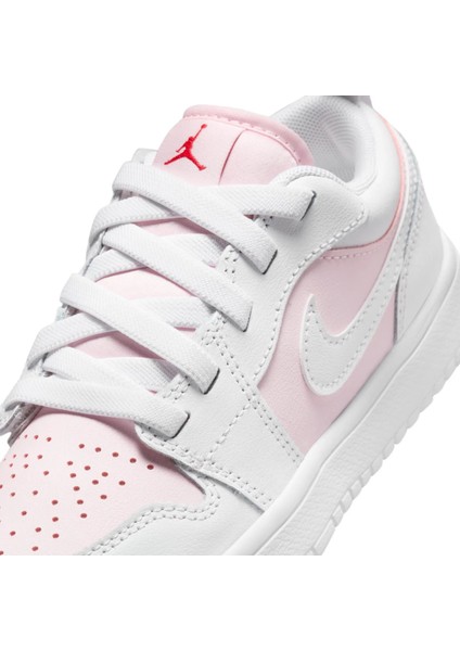 Jordan 1 Low Alt Ps Kız Çocuk Lastik Bağcıklı Beyaz Cırtlı Deri Ayakkabı DR9748-608 indirimleri