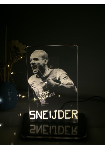 Renkli 3D LED Gece Lambası, Beyaz Tasarım, Şık ve Modern Dekorasyon Aksesuarı