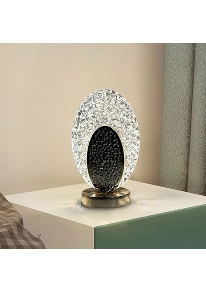 Şık Tavuskuşu Kristal Masa Lambası, USB Şarj, Oda Dekoru, Akrilik, Sarı modelleri