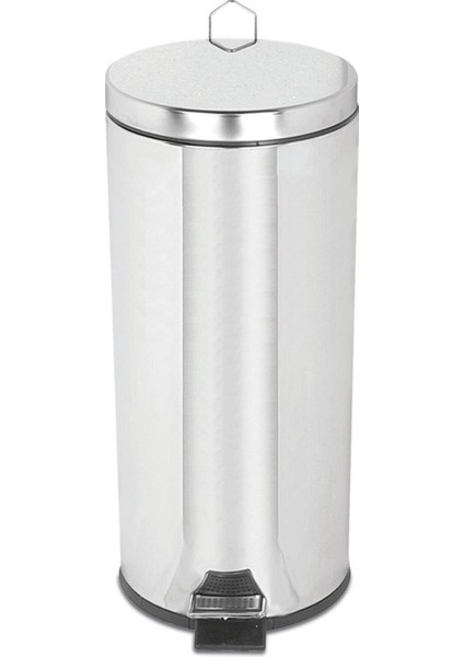 Krom Pedallı Çöp Kovası 30 Lt Paslanmaz Krom