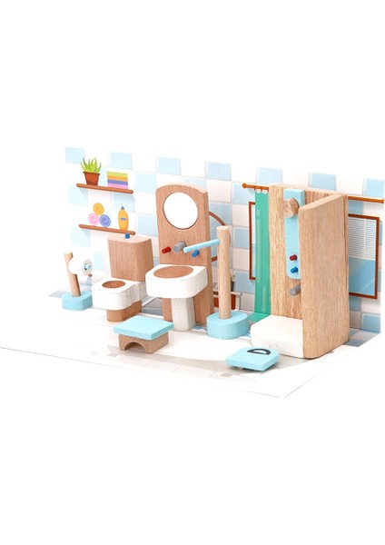 Ahşap - Minyatür Banyo Seti modelleri