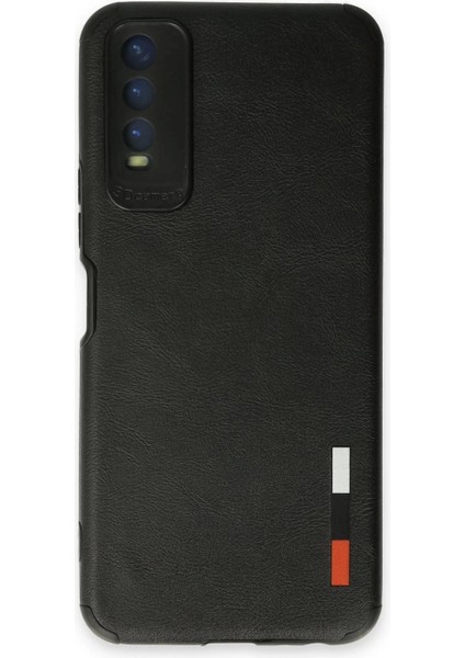 Vivo Y11S Kılıf Loop Deri Silikon - Siyah
