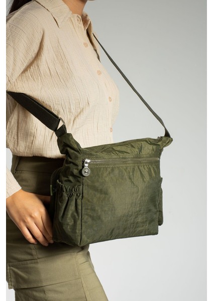 Haki Renkli Şık Kılıflı Kadın Çapraz Çanta modelleri